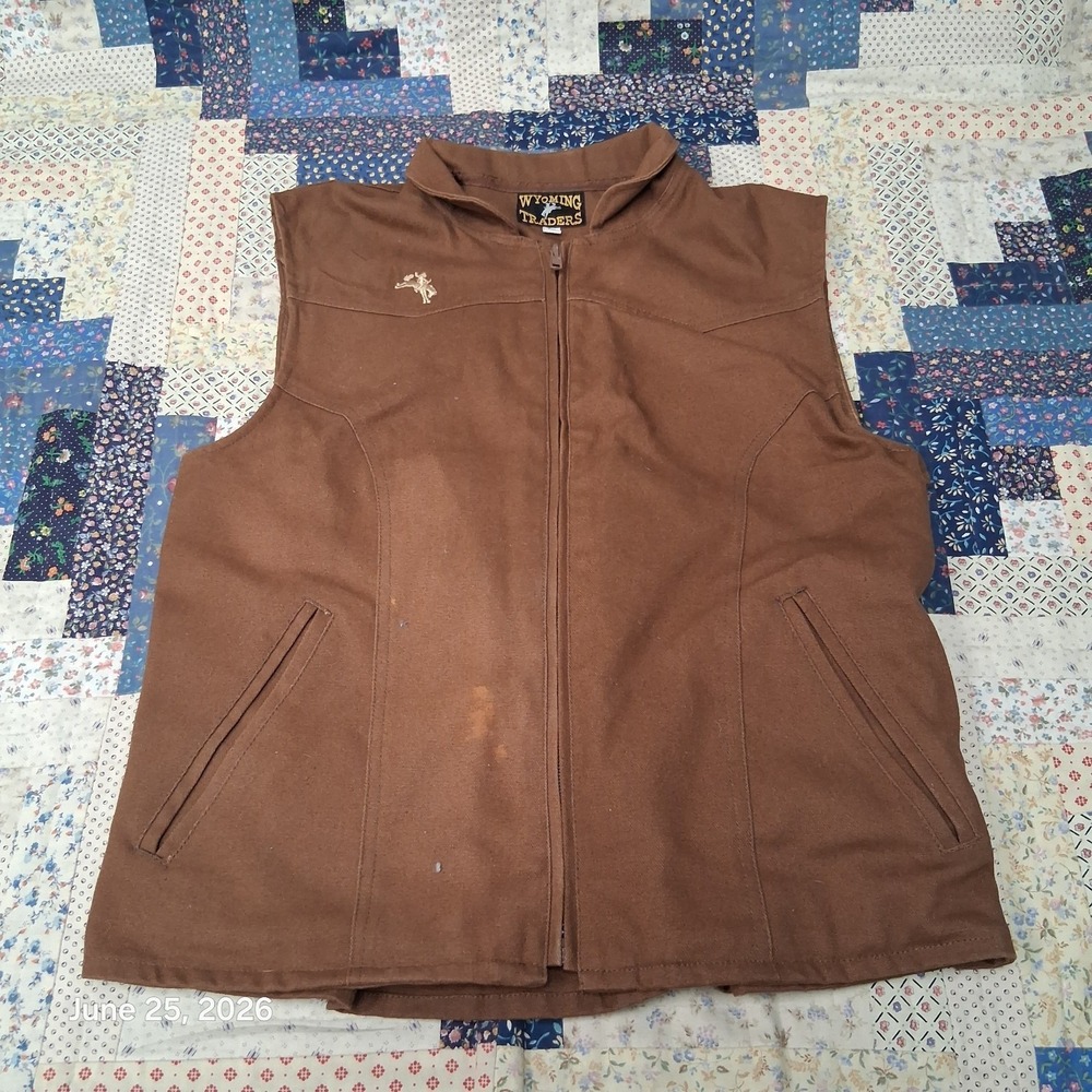 Wyoming Traders Conceal Carry Canvas Vest Full Zip Lightweight Holster Jacket